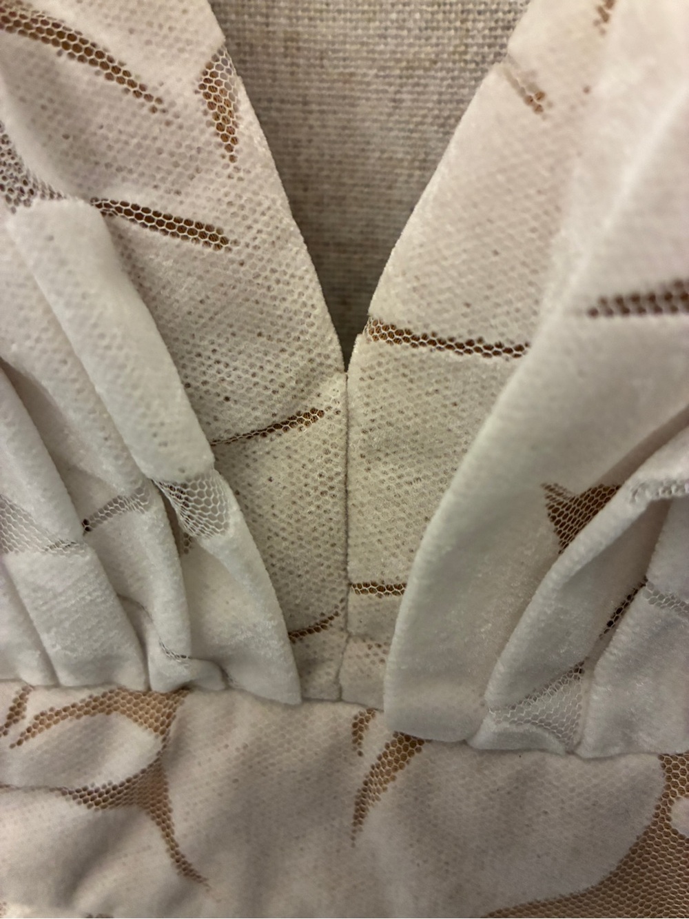 Windsor White Floral Lace Maxi Dress with Nude Lining - Picture 4 of 8